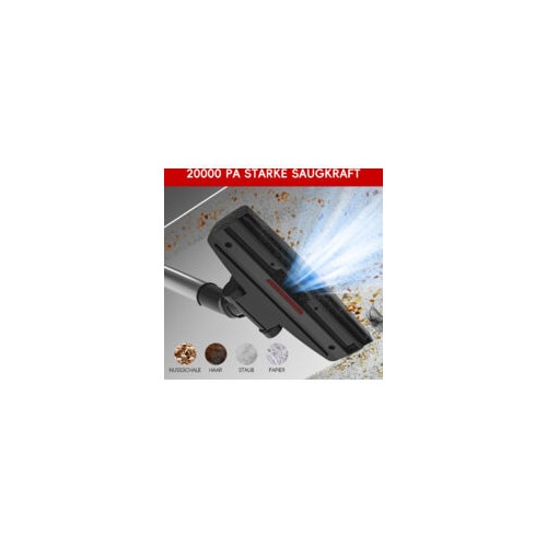 Aspirator 600W fara sac, 3 in 1, cu cablu de 5m, filtru H13, capacitate 1L, rosu