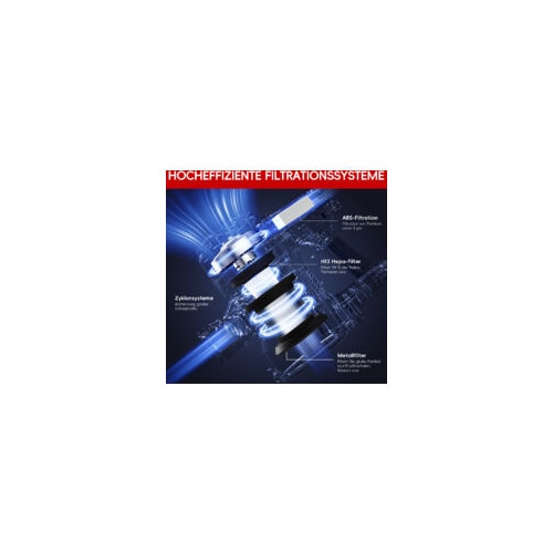 Aspirator 600W fara sac, 3 in 1, cu cablu de 5m, filtru H13, capacitate 1L, rosu