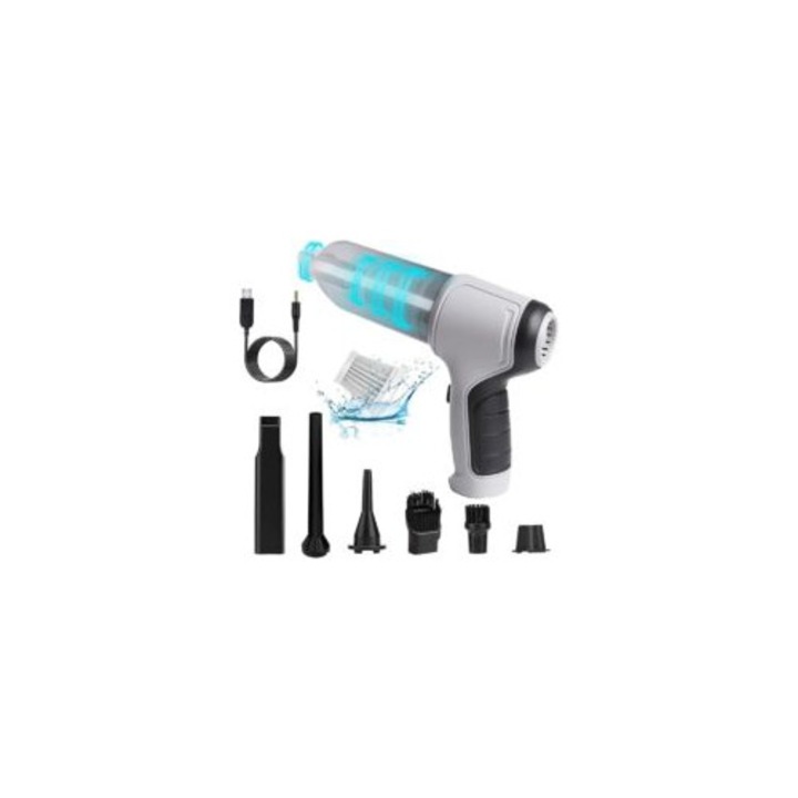 Aspirator portabil fara fir, 9000 Pa, 290g, pentru par de animale, utilizare acasa si masina