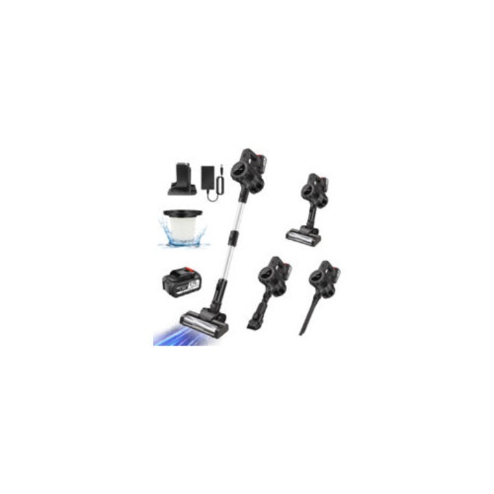 Aspirator fara fir, 30000Pa, 3600W, accesorii versatile, set complet