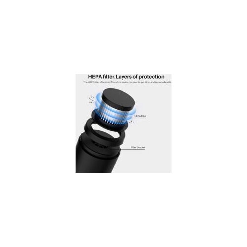 Aspirator vertical fara fir, cu statie de incarcare si suport de perete, deschidere de aspiratie larga, recipient pentru praf lavabil, 36.8cm, negru