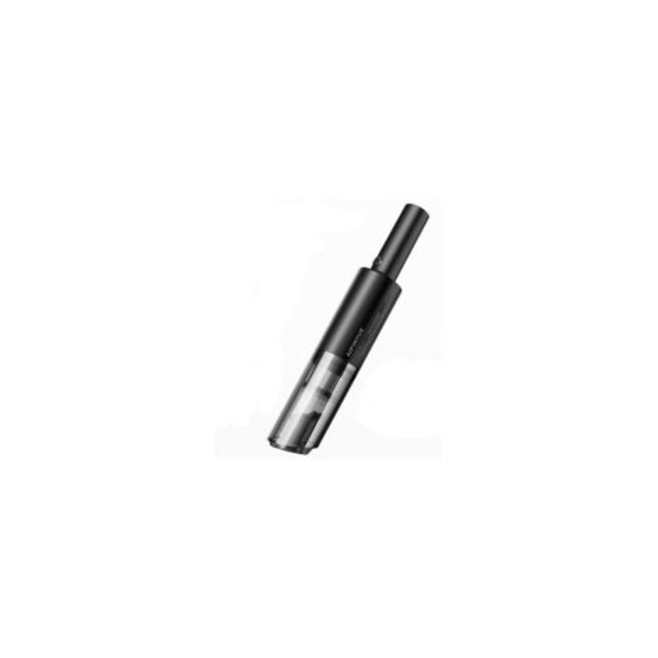 Aspirator vertical fara fir, cu statie de incarcare si suport de perete, deschidere de aspiratie larga, recipient pentru praf lavabil, 36.8cm, negru