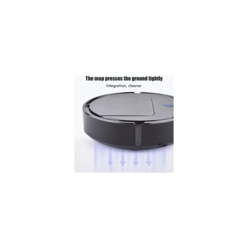 Aspirator robot 3 in 1, curatare automata, negru, 250x250x60mm, timp de functionare 90 minute, senzor de protectie la cadere