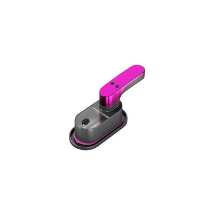 Fier de calcat portabil, cu cap rotativ la 180 de grade, compact, verde
