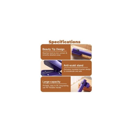 Fier de calcat 2 in 1, 1200W, 145C, rezervor 100ml, portabil, pentru calatorii si acasa