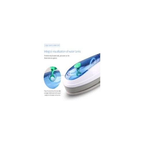 Fier de calcat portabil cu abur, 1000 W, jet vertical, rezervor apa 100 ml, cablu rotativ 360°