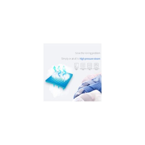 Fier de calcat portabil cu abur, 1000 W, jet vertical, rezervor apa 100 ml, cablu rotativ 360°