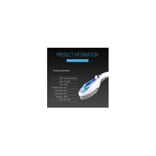 Fier de calcat portabil cu abur, 1000 W, jet vertical, rezervor apa 100 ml, cablu rotativ 360°
