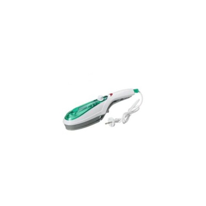 Fier de calcat cu abur portabil, 1000W, verde, 33x7cm, set inclus: 1 x fier de calcat
