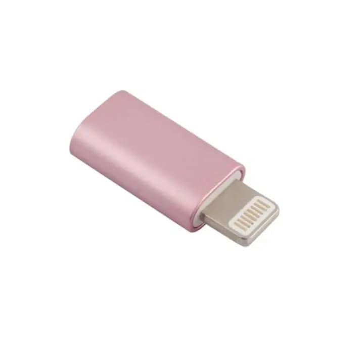 OTG átalakitó adapter (MicroUSB -> Lightning), rosegold