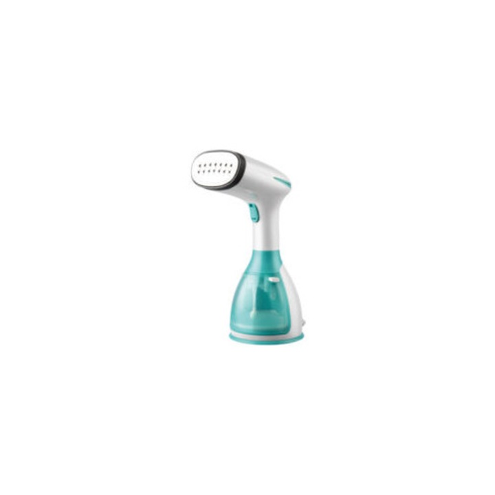 Fier de calcat vertical portabil, 1500W, sistem anti-picurare, capacitate 280 ml, verde, 11x11.3x27.6cm