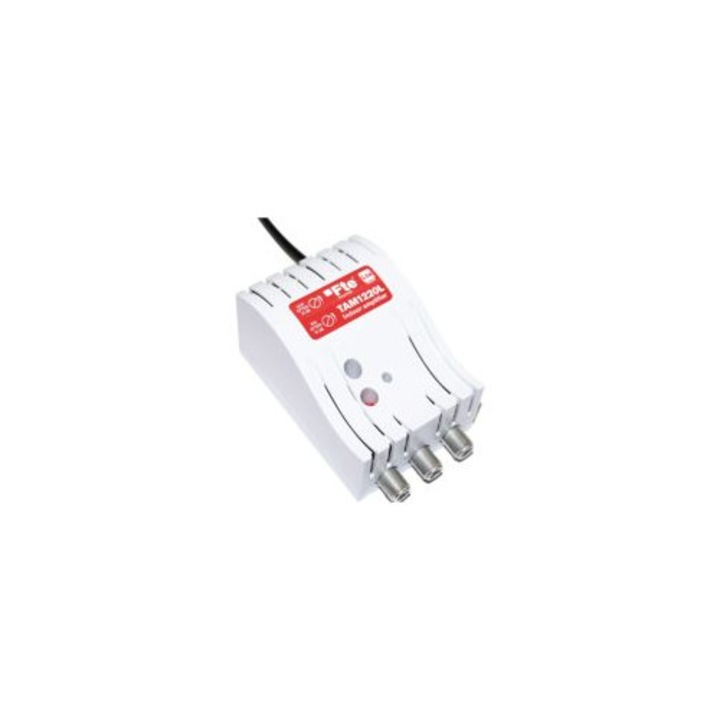 Amplificator de linie 1IN/2OUT VHF/UHF 25dB, 58x105x48mm, 230VAC