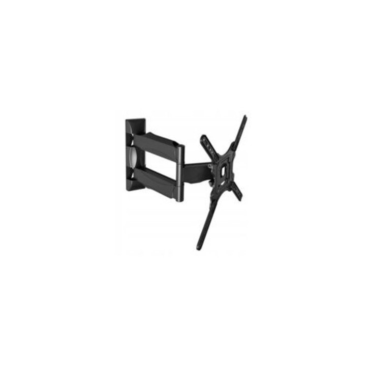 Forgatható TV állvány 32" - 55", 31.8 kg teherbírás, 180°-os állítás, fekete