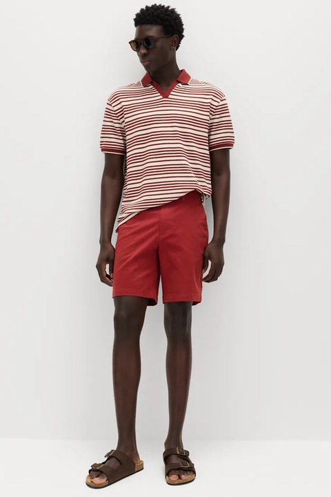 Marks & Spencer, Bermude chino cu talie medie, Coral