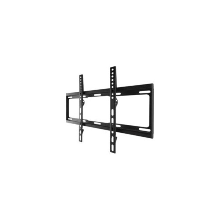 TV tartó, 32-65 hüvelyk, teherbírás 100 kg, távolság 25 mm, fekete, méretek 479x25x435 mm