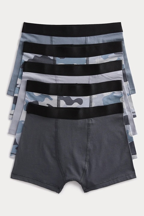 Marks & Spencer, Set de boxeri din amestec de bumbac - 5 perechi, Multicolor