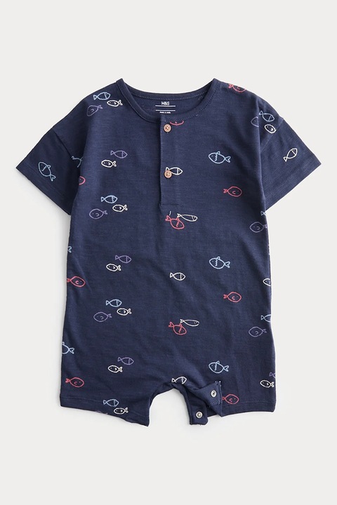 Marks & Spencer, Salopeta scurta din bumbac, Bleumarin