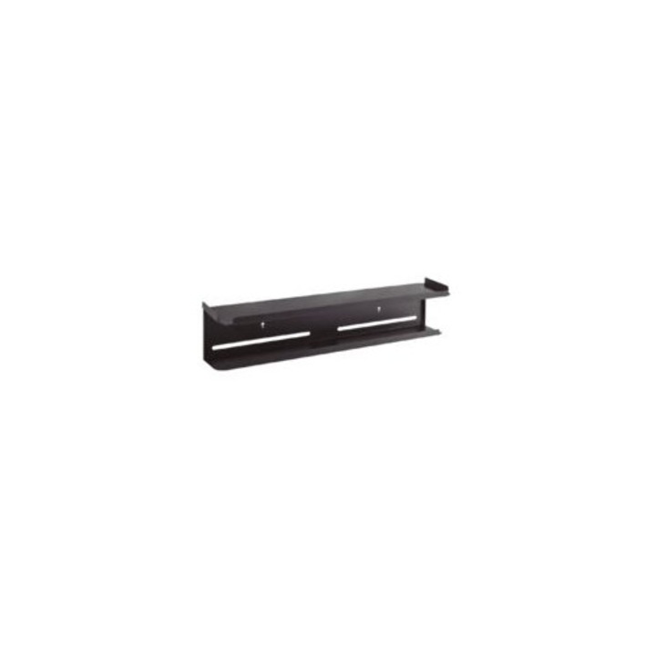 Hátsó TV tartó, fekete, 125x574x111mm, 2kg kapacitás, csúszásmentes talp