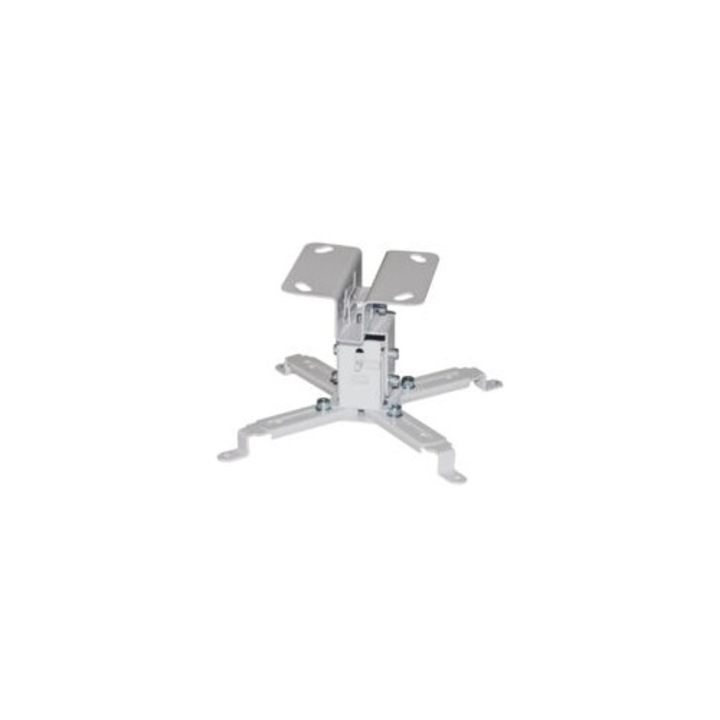 Suport proiector tavan, argintiu, 20 kg, 130mm x 10cm x 10cm