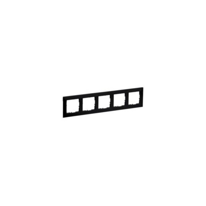 Cadru 5-prize pentru montare orizontala si verticala, negru, 87x372mm