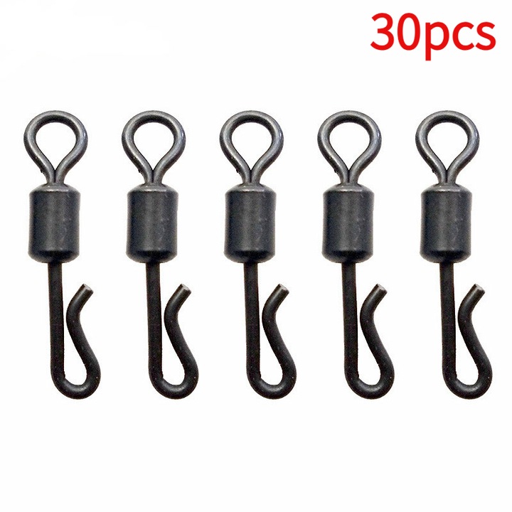 Vartej rapid BRAVMACK, set 30 buc, otel carbon, rezistent, negru
