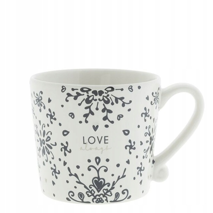 Cana Bastion Collections LOVE ALWAYS, 300 ml, alb-negru, 1 set