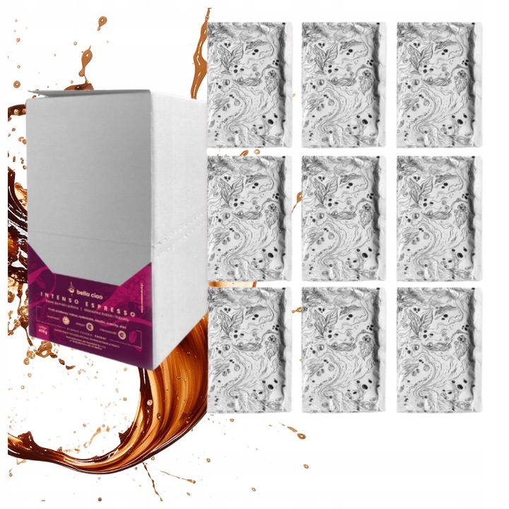 Őrölt Kávé Szett 9x70g Bella Ciao Intenso Espresso, Arabica & Robusta, kakaó, vanília