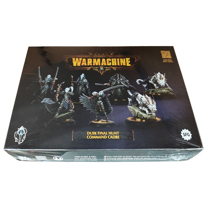 Warmachine játékbővítmény, Dusk The Final Hunt Command Cadre, Steamforged Games, 7 összeszerelhető modell, szürke