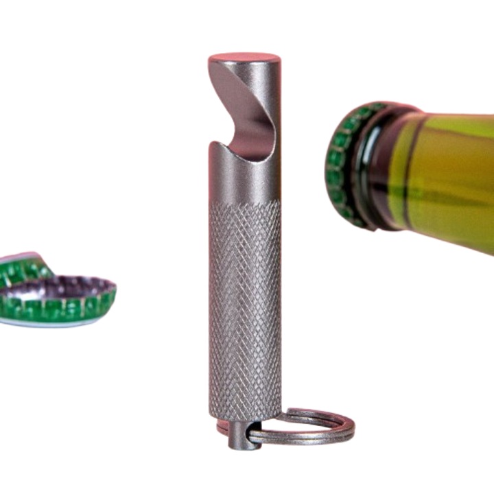 Breloc - Desfacator sticle, Inox