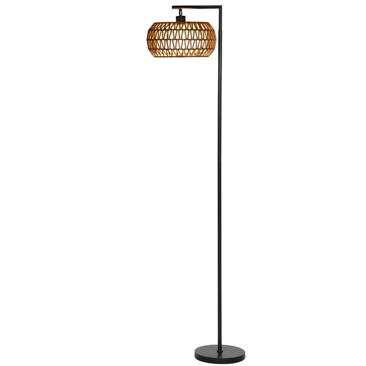 Állólámpa, kétrétegű lámpaernyő, állítható fényerő, távirányító, 160cm