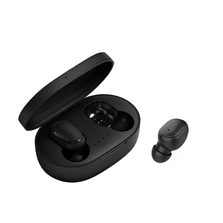 FooFoony Bluetooth fülhallgató, True Wireless fülhallgató, 6 óra lejátszási idő, vezeték nélküli töltőtokkal, IPX4 vízálló, fülbe helyezhető mikrofonnal, TV-hez, okostelefonhoz, laptophoz, sport számítógéphez