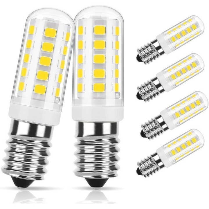 Bec LED dimabil E14, 2.5W, 30W-nak megfelelő, 300LM, hideg fehér 6000K, 6 darabos szett