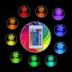 Lumina submersibila LED AIDUCHO, 16 culori, 100% impermeabila IP68, set 2 bucati, control de la distanta