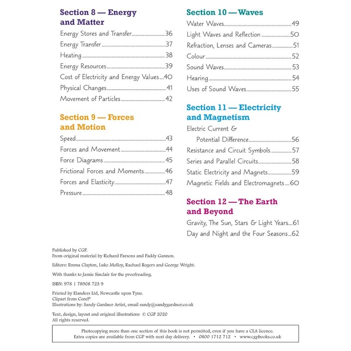 Knowledge Organiser Science Year 6 -