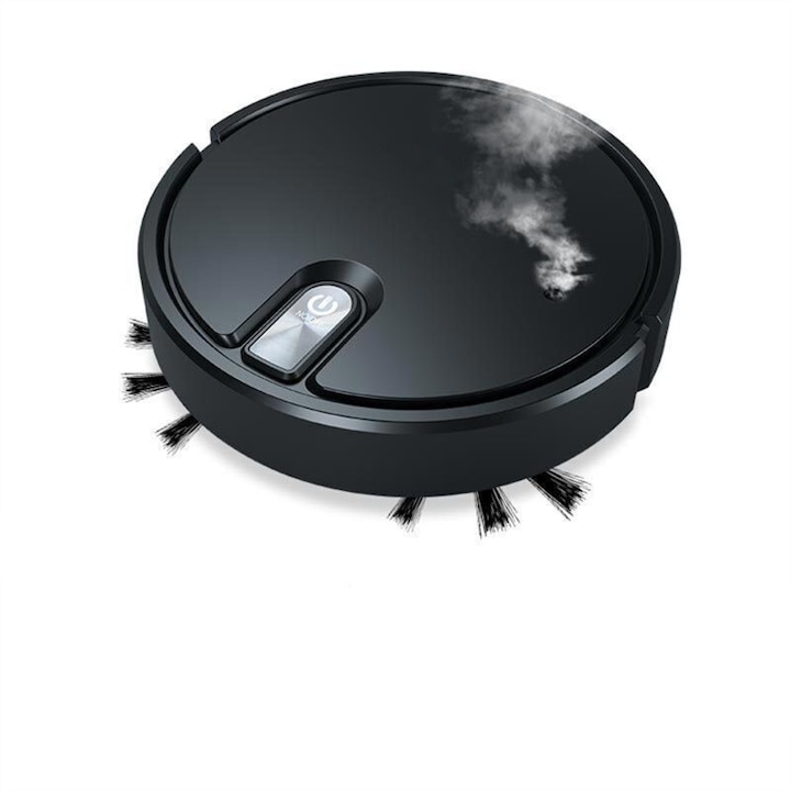 Aspirator robot 3 in 1, functie de mop, navigare inteligenta, 60 minute autonomie, 6.5 cm inaltime, incarcare USB