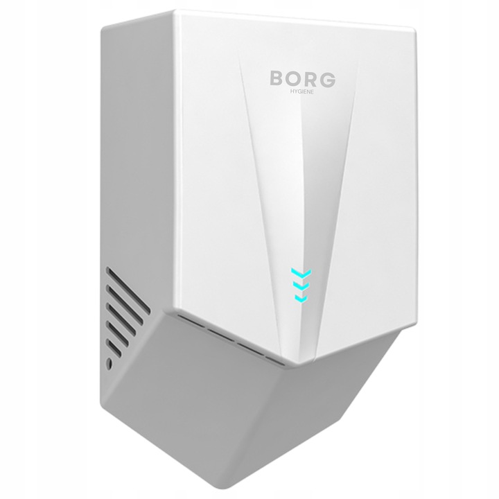 Borg V-Blade ABS automata kézszárító 1300W fehér, 7-9 másodperc, méretek 39x23x14cm