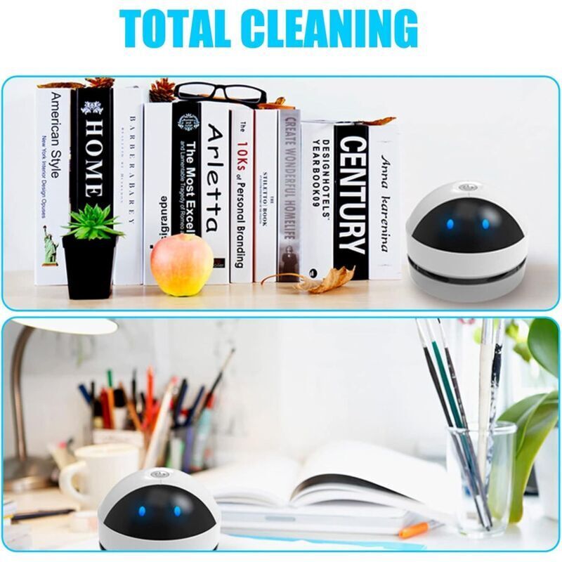 Aspirator mini portabil, 1200 mAh, putere mare de aspirare, pentru birou, masina, multicolor
