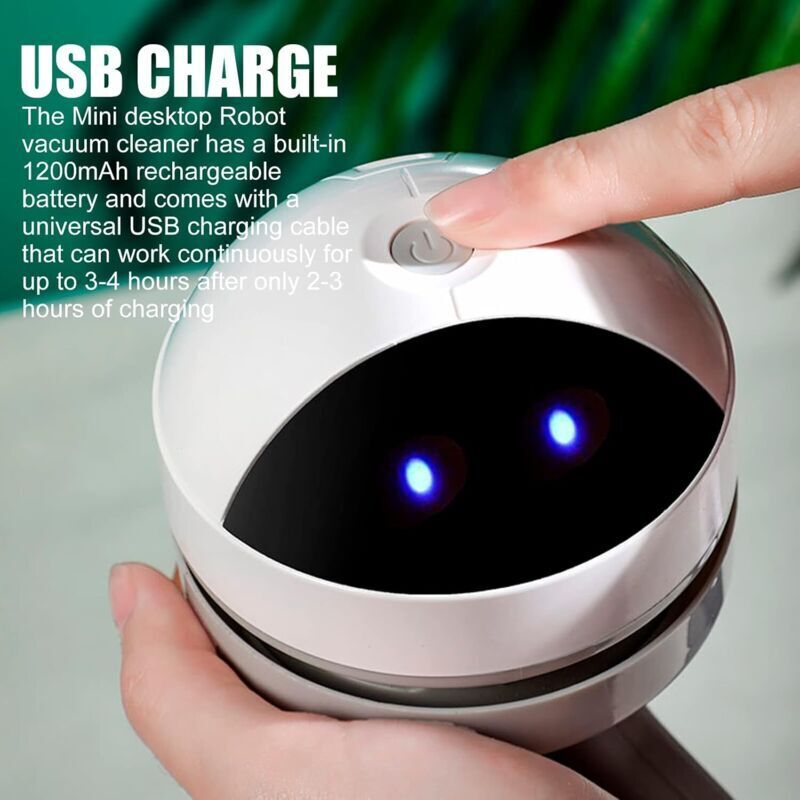 Aspirator mini portabil, 1200 mAh, putere mare de aspirare, pentru birou, masina, multicolor