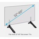 TV állvány, 32-65", 2 az 1-ben design, stabil és kompakt, alumínium, többszínű