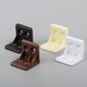 Set de 100 conectori unghiulari din plastic alb 23x23x30mm