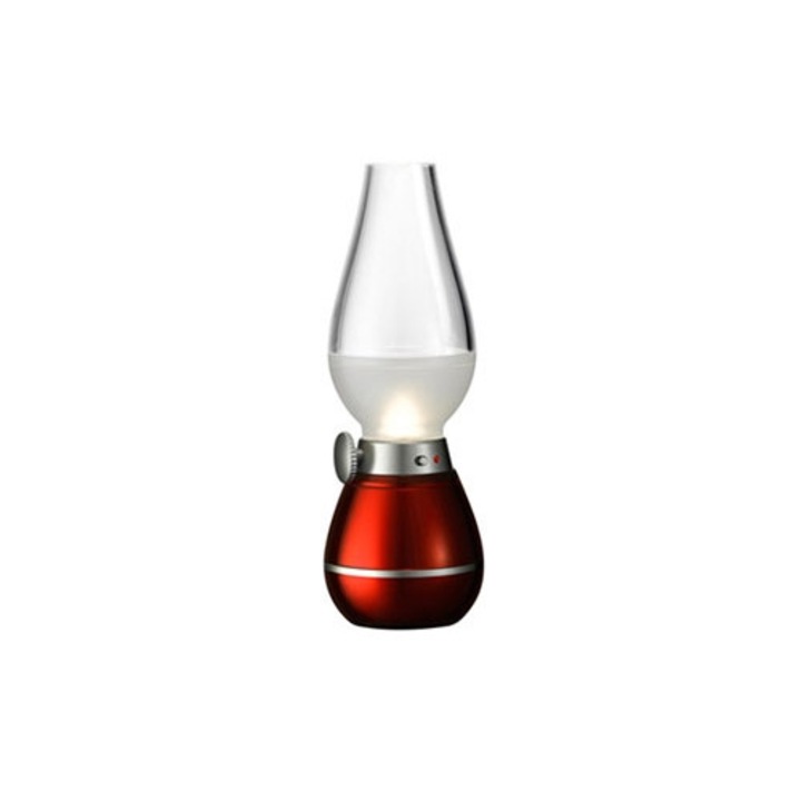 Felinar retro HOZRO YZ-2018, design vintage, lumina calda, rosu, 1 sursa de iluminare