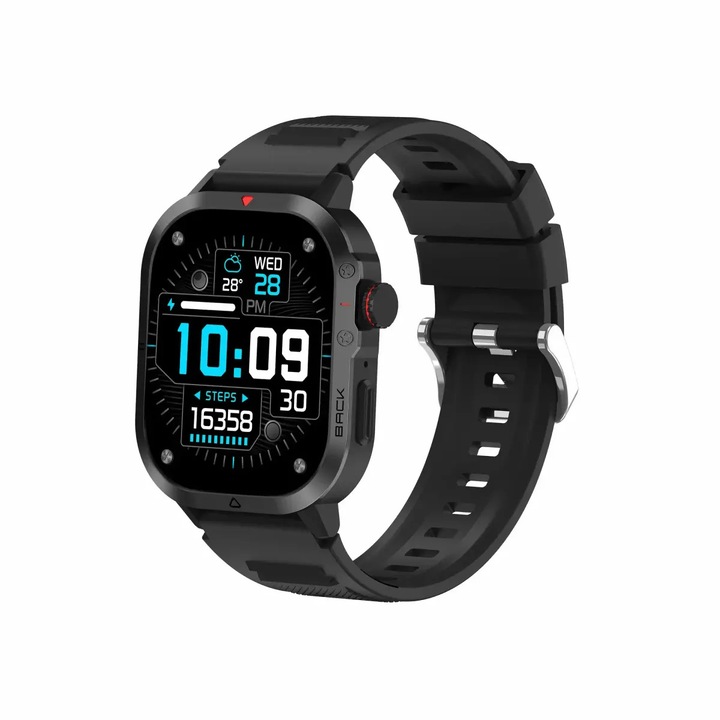 Smartwatch Denver SWC-195B Display AMOLED 2.04Inch Bluetooth IP68 Negru