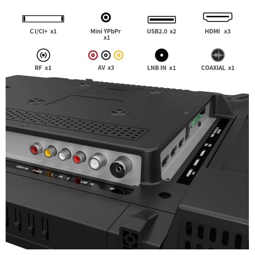 Televizor LED RCA, 40 inci (102 cm), Full HD, design fără ramă, tuner triplu, HDMI x3, USB x2