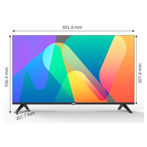 Televizor LED RCA, 40 inci (102 cm), Full HD, design fără ramă, tuner triplu, HDMI x3, USB x2