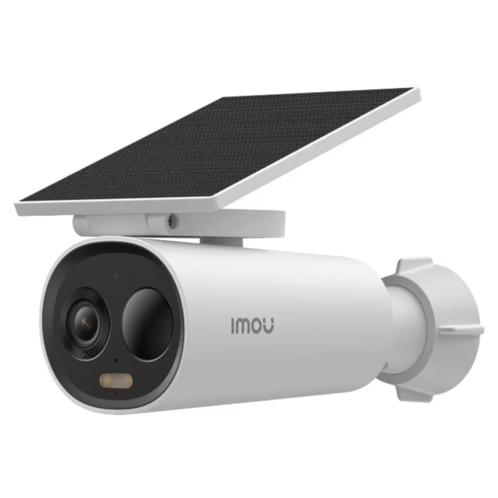 Cameră de supraveghere exterior IMOU, WiFi, 5 MP, acumulator 5000 mAh, dimensiuni 168.1x117x75 mm