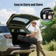 Marchiză auto neagră, cort pentru camping, impermeabil, pentru 5-8 persoane, 445x290cm