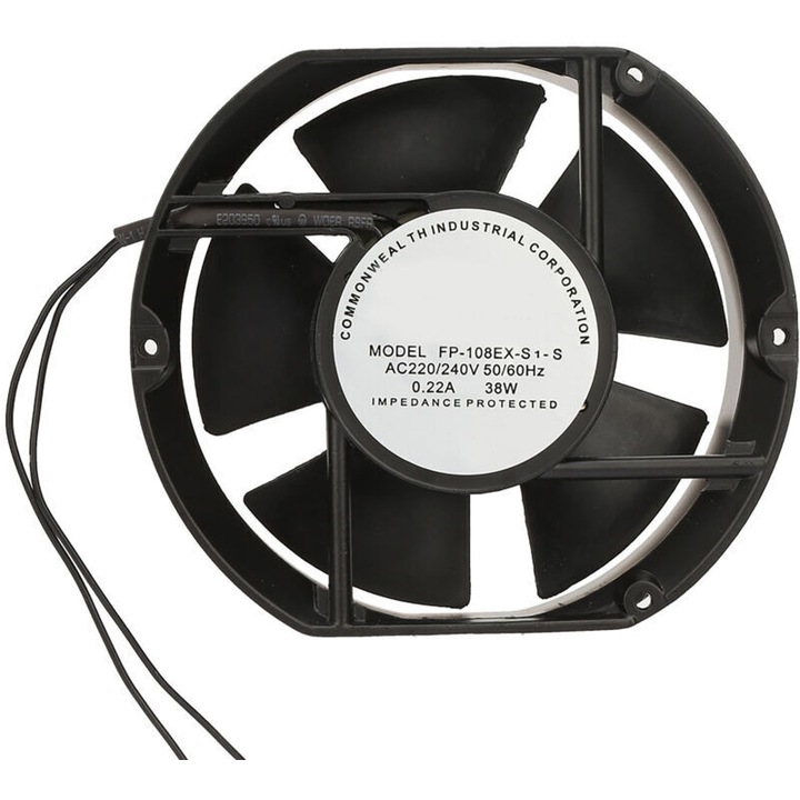 Axiális ventilátor FP-108EX S1-S, 220V, 38W, magas hatásfok, alacsony zajszint, 120C, 30x30x10cm