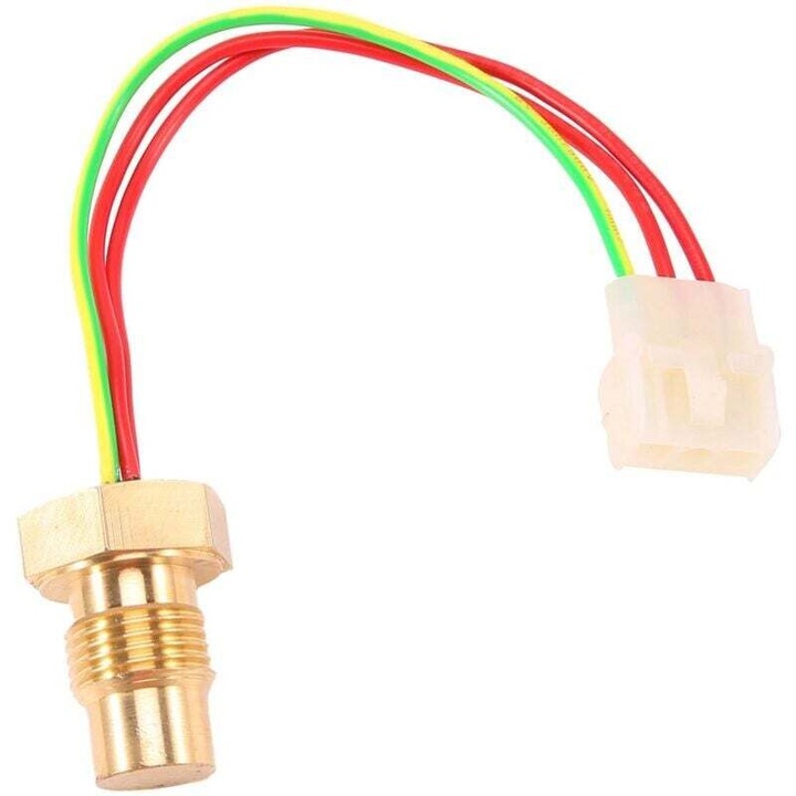 Senzor de temperatura 1089063716 pentru compresor de aer, auriu, metal, set 1x comutator de temperatura