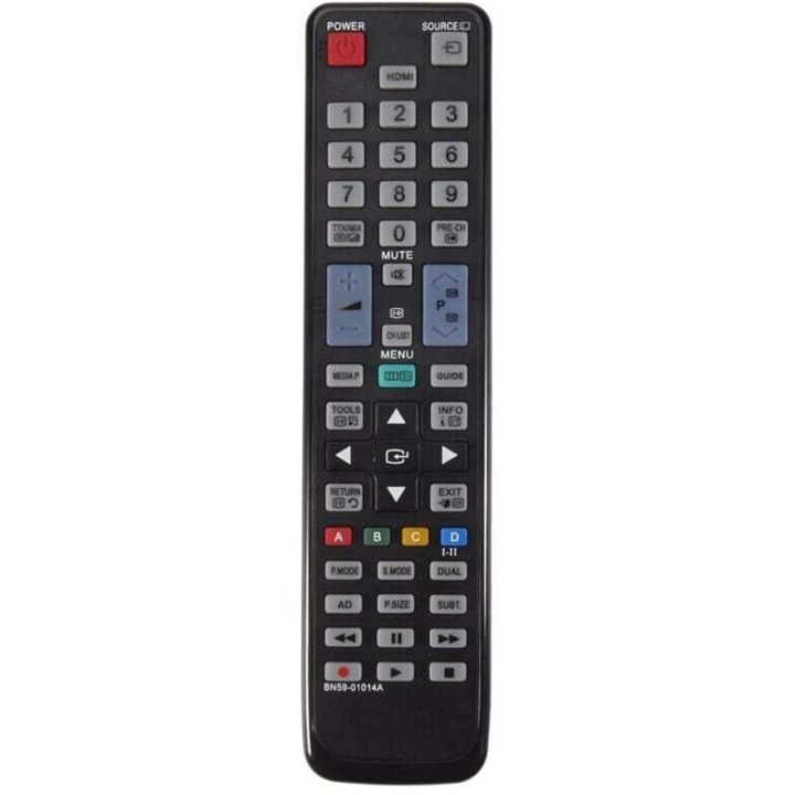 Univerzális távirányító Samsung UE Series C4000 televíziókhoz, fekete, ABS-ből
