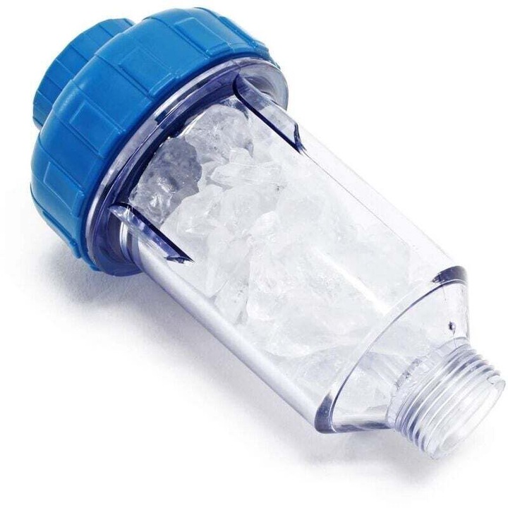 Sistem filtrare apa pentru masini de spalat si vase, 140g granule, 70x70x130mm, 1000l/h, cu cartus filtrant